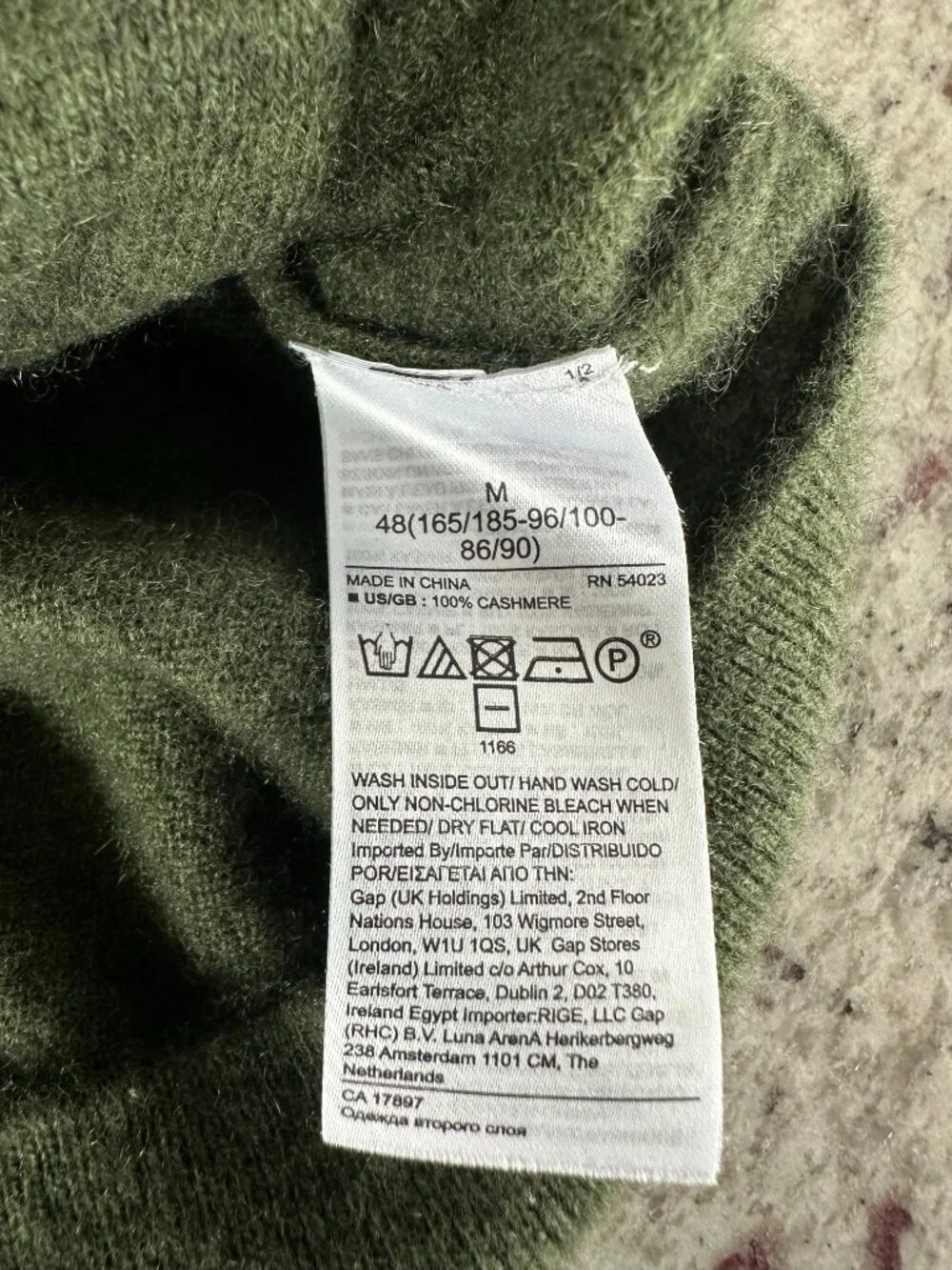 Banana Republic 100% Cashmere Hoodie Sweater Heathered Green shade Size M